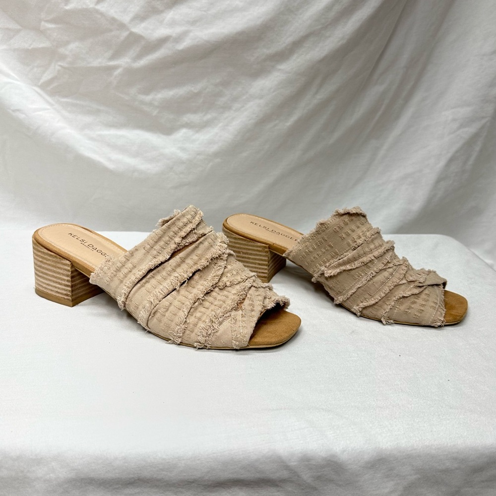 Kelsi Dagger Cream Block Heels Size 8